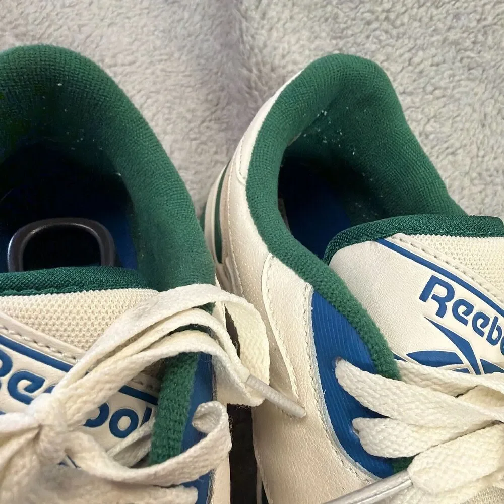 REEBOK Court Advance Sneakers Chalk/Dark Green White Mens 11 Shoes